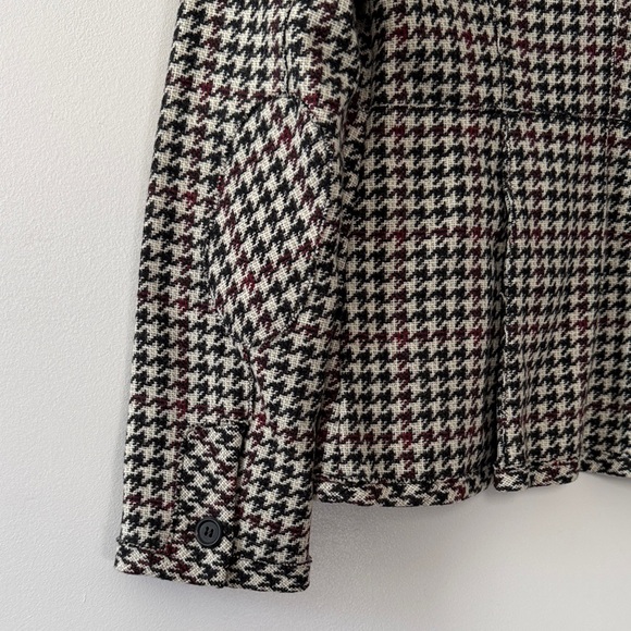 Miu Miu Black and White Houndstooth Blazer - Picture 4 of 8
